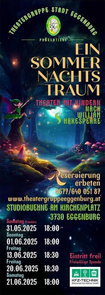 "Ein Sommernachtstraum" - Kinder- und Jugendtheater
