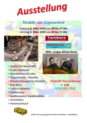 Ausstellung Modelle aus Legosteinen